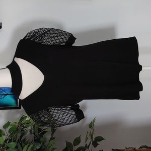 Love Ever After Cage Sleeve Choker Sweater XL